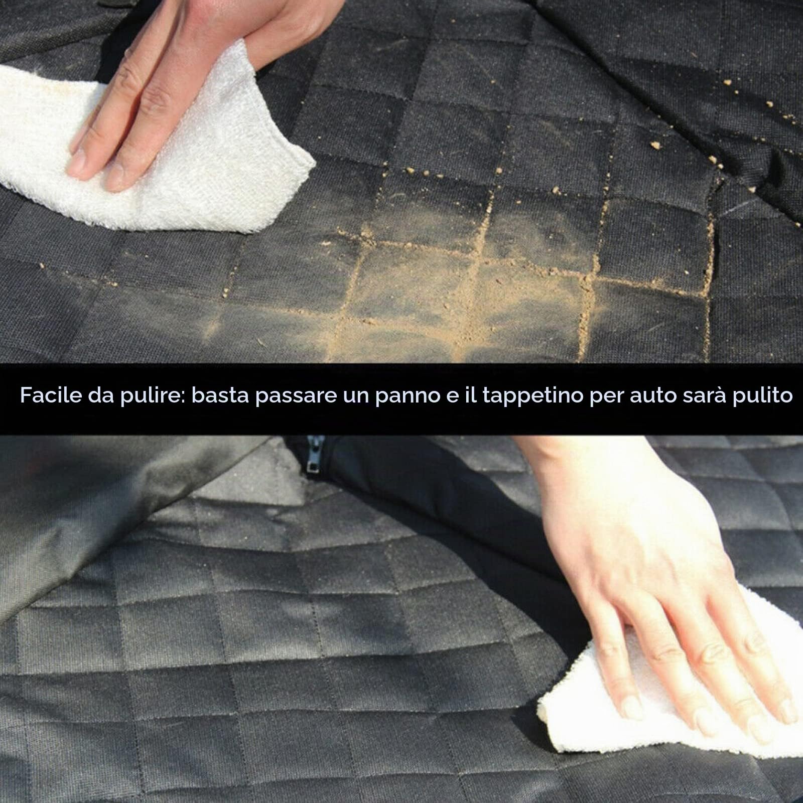 BingoPaw Coprisedili per auto per cani, protezione sedile auto per cane, protezione sedile posteriore, auto, tansport cane, impermeabile, misura universale (124 x 138 cm)