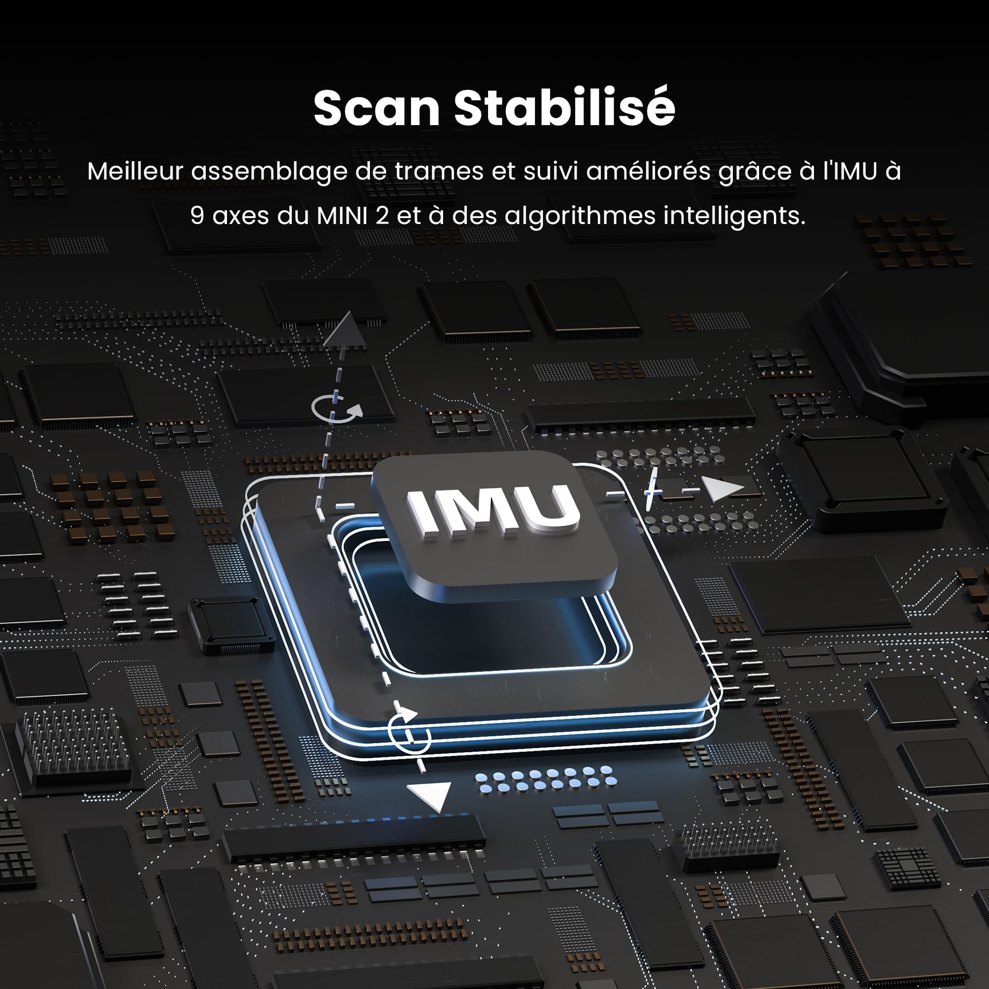Revopoint MINI 2 Scanner 3D pour Impression 3D,Précision Jusqu'à 0,02 mm,Scan Rapide à 16 ips,Scanner 3D Portable à Scan Couleur pour Dentisterie, Standard