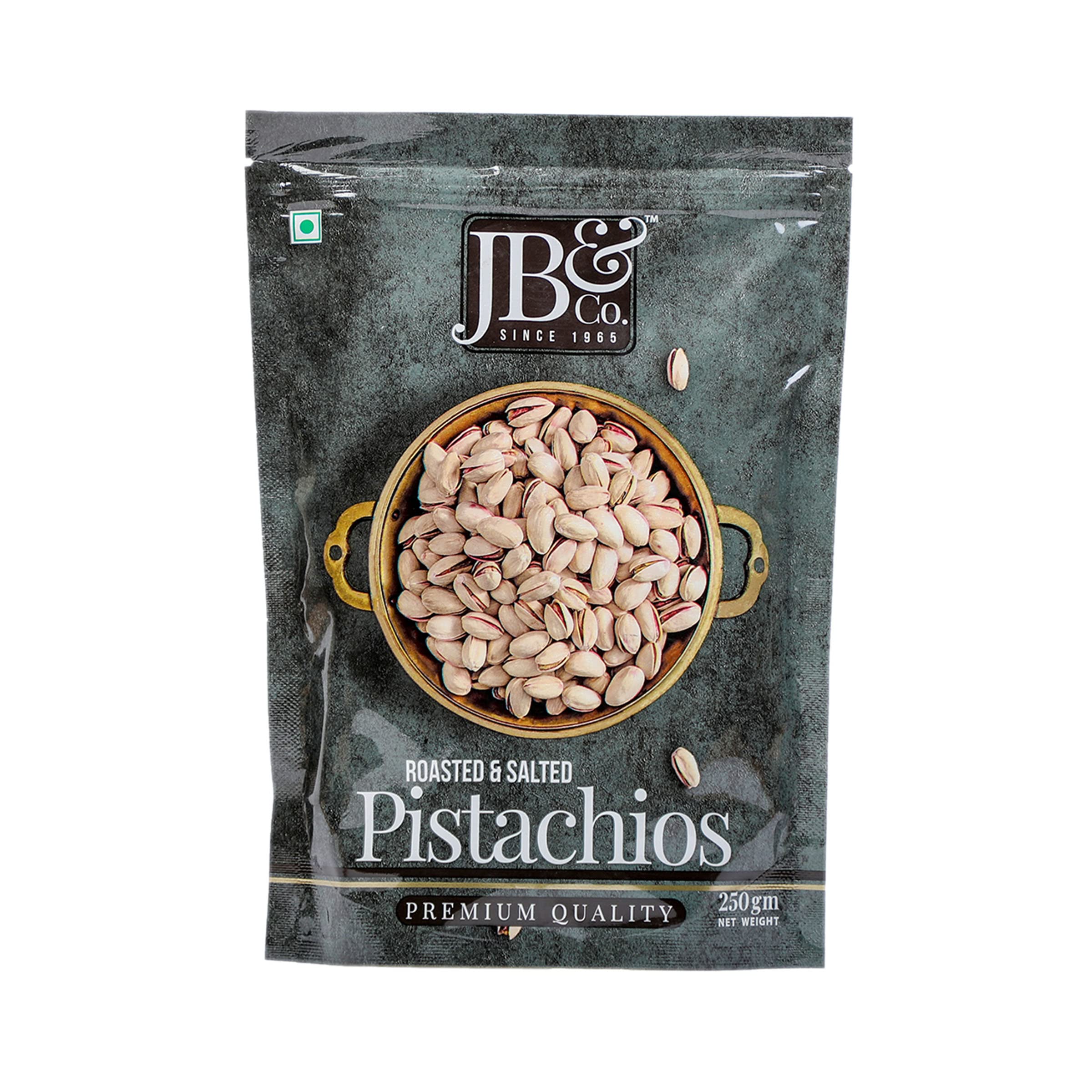 Buy JB&Co Roasted & Salted Pistachios 250g Pista Dry Fruit Tasty & y