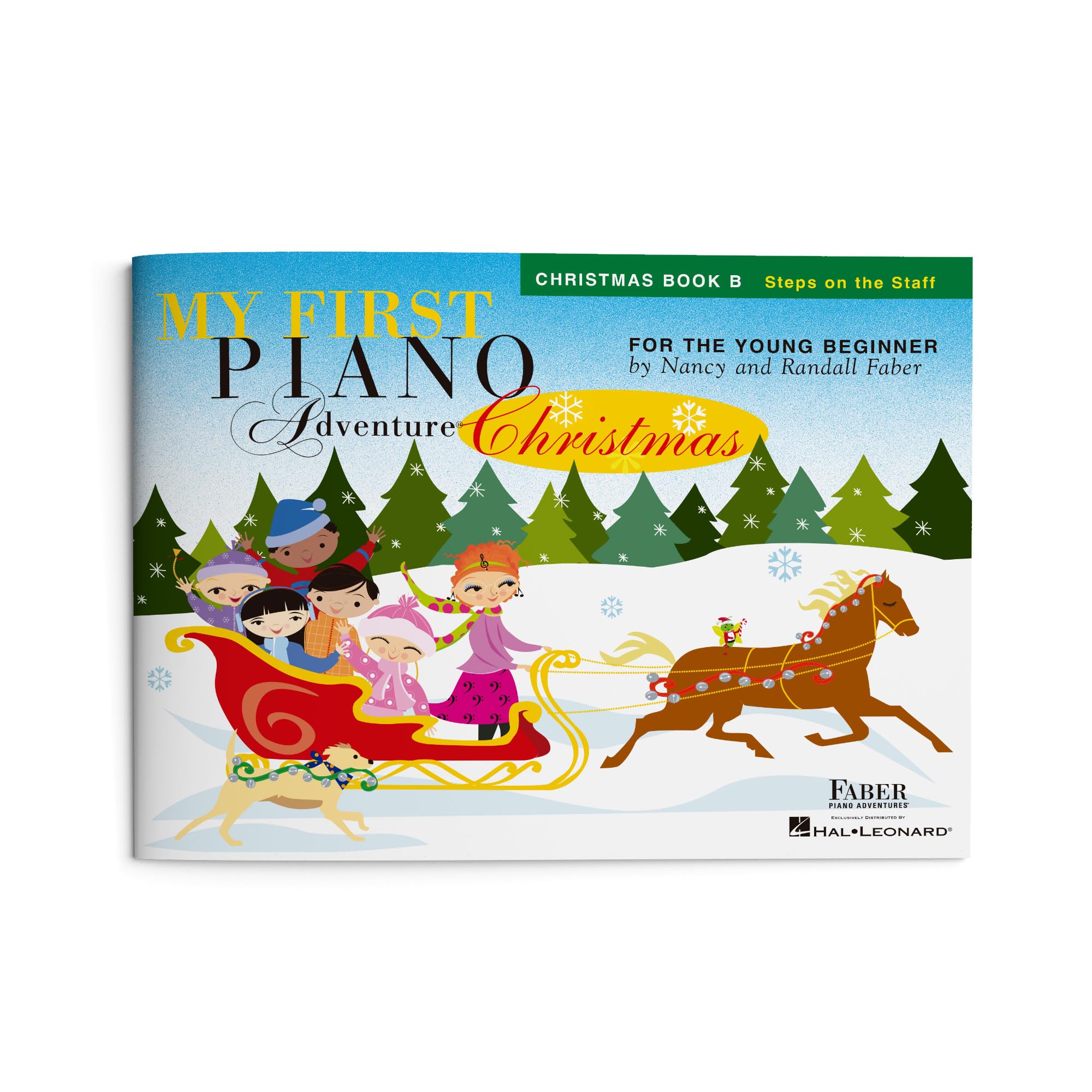 My First Piano Adventure: Christmas – Book B | Early Elementary Songbook with Steps on the Staff | Beginner Holiday Piano Sheet Music for the Young Beginners | Faber Piano Adventures Christmas Book Paperback – September 1, 2010
