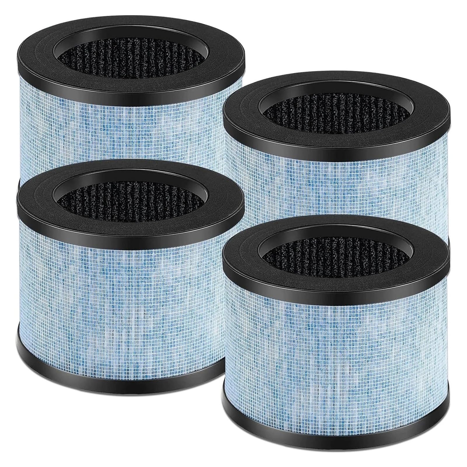 4 Filtros de repuesto compatibles con AROEVE MK01 MK06 y DH-JH01 para purificador de aire