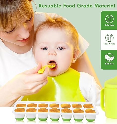 Miniatura 2 de Bandeja para cubitos de hielo (juego de 3), máquina de hielo cuadrada con tapa y bandejas de silicona para congelador, mantiene frío para whisky,