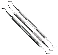 Vista 1 de 3 piezas excavadoras 17w, 18w, 19w cuchara 1.2/0.049 in, 0.059 in, 0.079 in instrumentos restauradores dentales