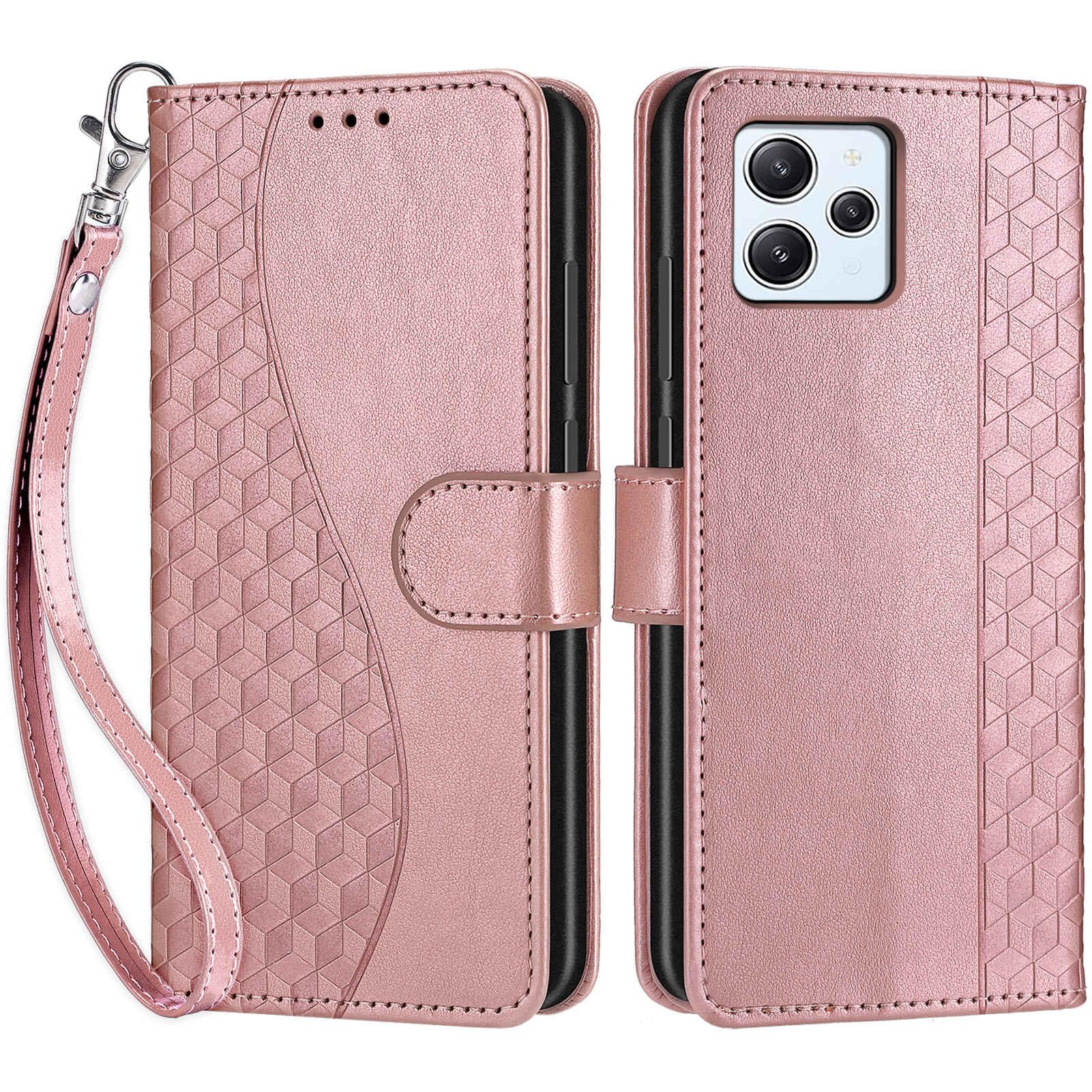 Giyer Leder-Wallet Handyhülle Für Xiaomi Redmi Note 12 4G - Mit Displayschutzfolie, Kartenfach & Ständer