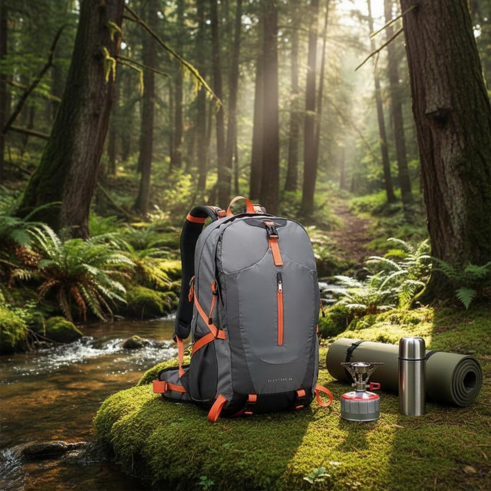 harayaa Wanderrucksack Trekkingrucksack Outdoor Rucksack Sportrucksack mit Wasserdichtem Material Rückenunterstützung Atmungsaktivem Polster Leichtem Gewicht