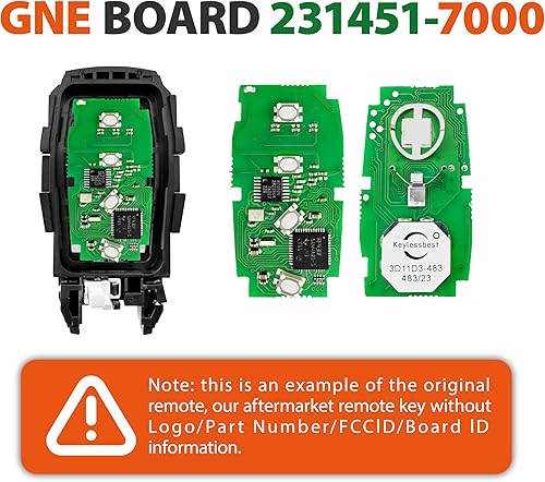 Miniatura 4 de Reemplazo para Subaru Ascent Crosstrek Forester Impreza Legacy Outback STI WRX BRZ GNE 231451-7000 HYQ14AHK 4 botones 8A 434MHz