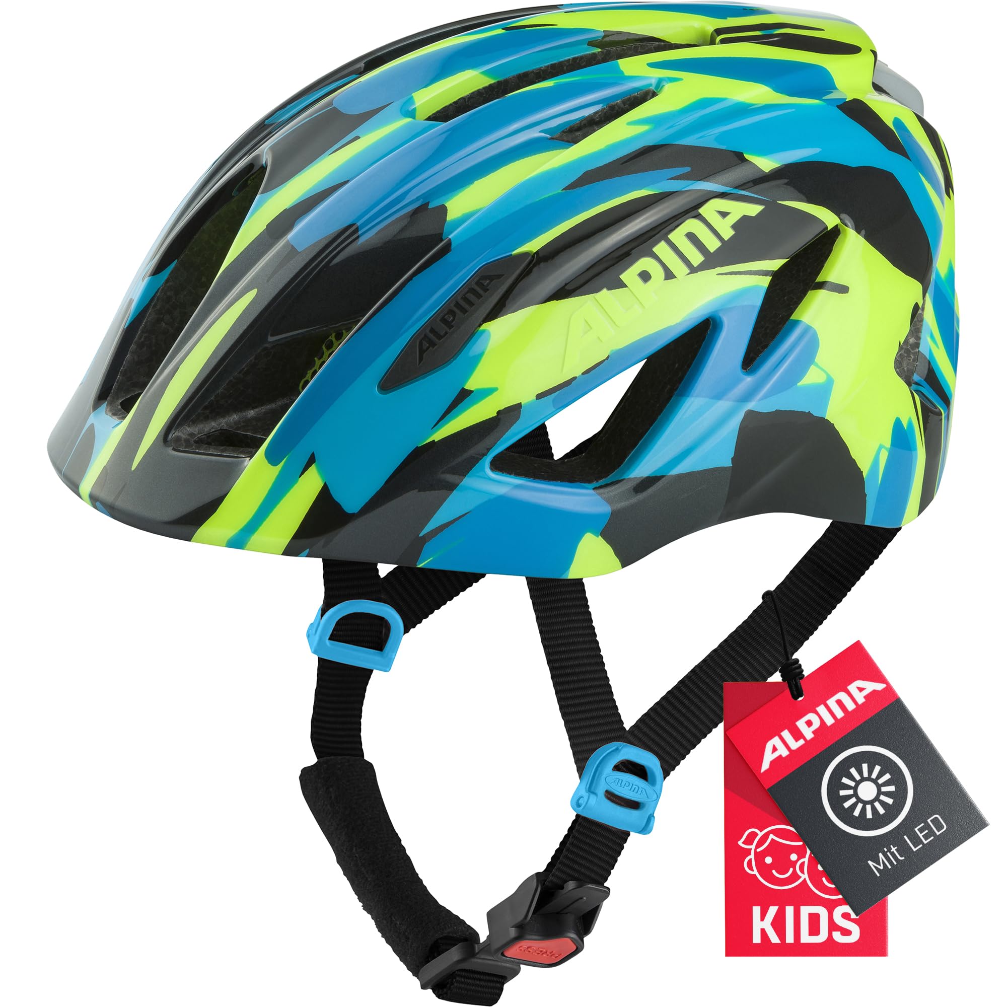 ALPINA PICO Flash – Beleuchteter, leichter Fahrradhelm (50-55 cm)