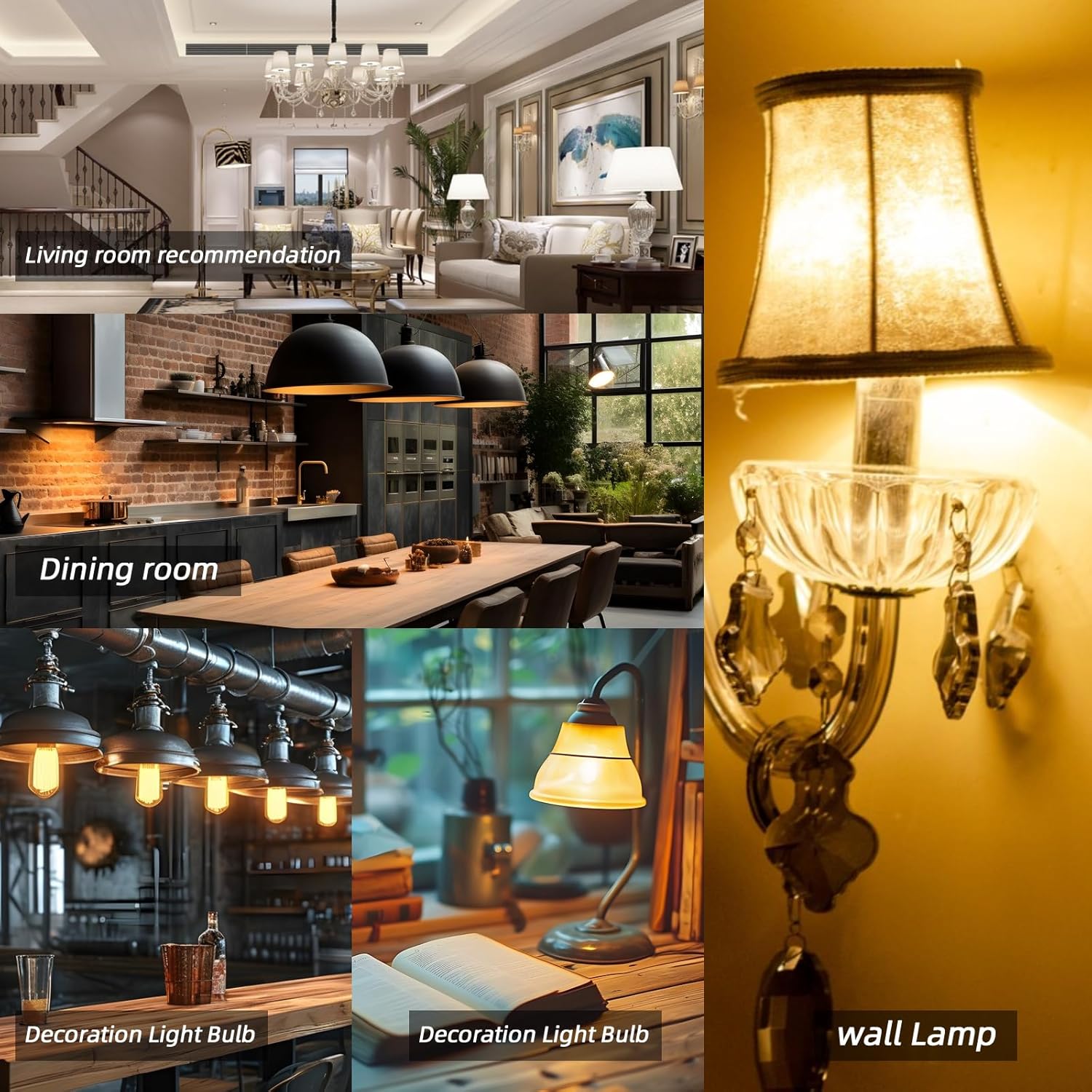 LED Candelabra Bulbs 25W Equivalent Dimmable E12 LED Bulb 2700K Soft Warm White,Candelabra led Light Bulbs 2W 200LM Flame Tip CA10 LED Bulb Clear Wrinkle Glass, 200LM, 24-Pack.