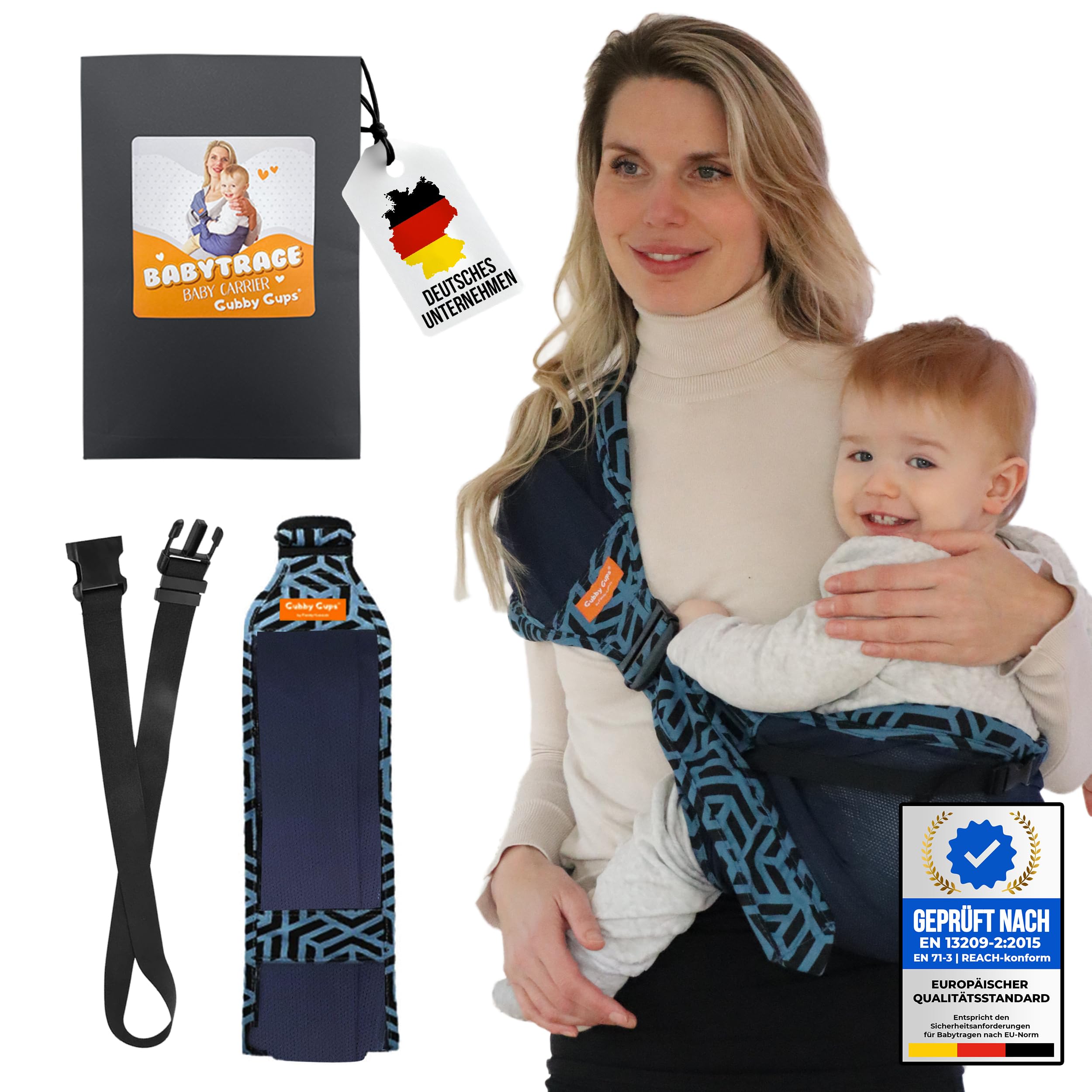 Hüfttrage Baby – Ergonomische seitliche Babytrage ab 6 Monate, praktische Tragehilfe für Kleinkind bis 15 kg, schnell angelegt für kurze Einsätze im Alltag | Praktische Tragehilfe für kurze Alltagseinsätze. Leicht, kompakt und ideal für Babys und Kleinkin