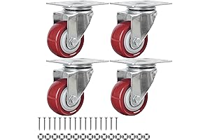 Finnhomy Swivel Caster Wheels for 2x4 Legs