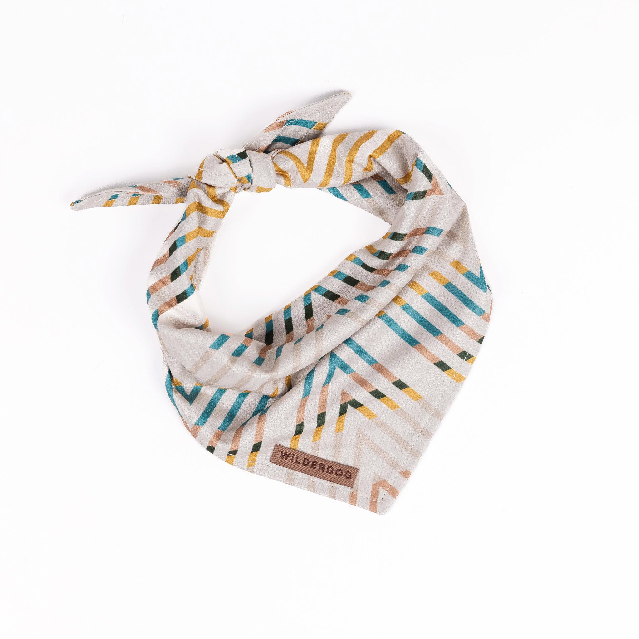 Wilderdog Dog Bandana with Lightweight Quick Drying Poly-Blend Mesh Material in Cream