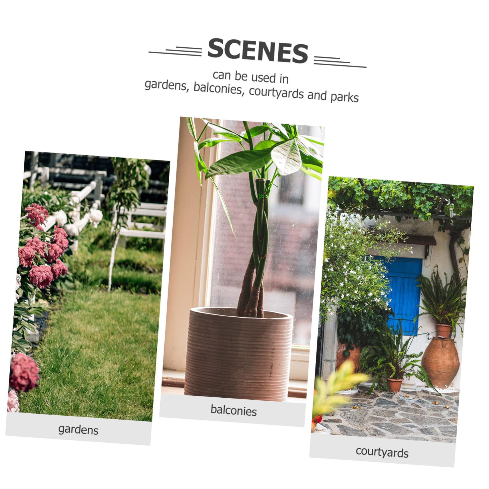 POPETPOP 2 Pièces Pots de Fleurs Suspendus Auto Arrosants de Jardinières pour Intérieur Extérieur Design à Double Irrigation Automatique Couleur Grise Plusieurs Styles