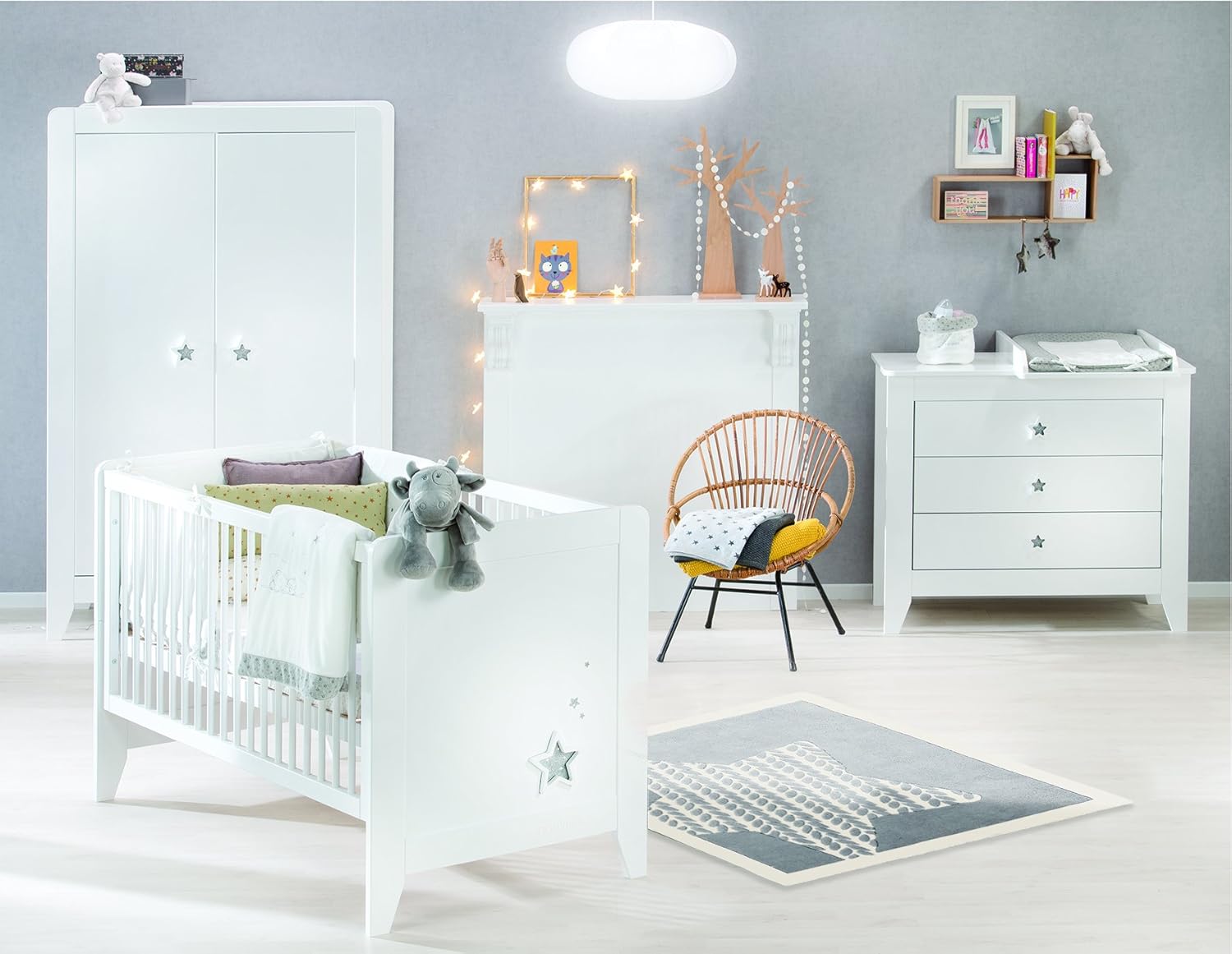 Noukies Etoiles 3 Door Wardrobe Amazon Co Uk Baby Products Noukies Etoiles 3 Door Wardrobe Amazon Co Uk Baby Products
