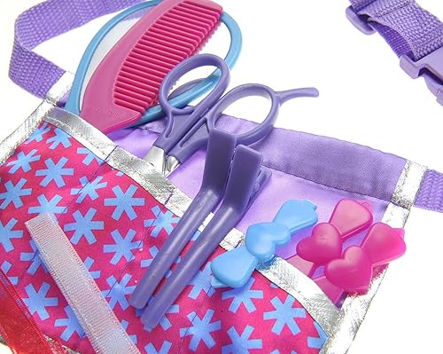 Miniatura 7 de PowerTRC Juego de peluquería de simulación, disfraz de estilista para niñas, juego de peluquería, juguetes para niñas y niños pequeños, salón