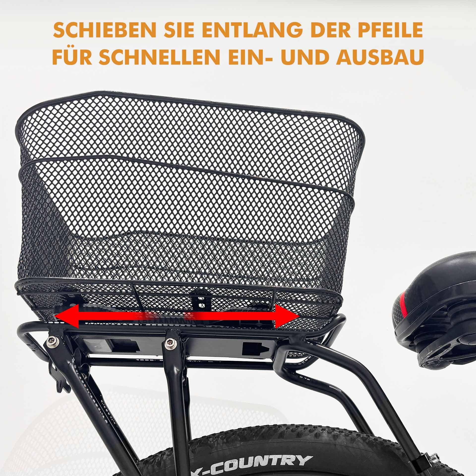 Mimoke Fahrrad Gepäckträger mit Schnellspanner Gepäckträgerplatte Gepäckträger geeignet für die meisten Fahrräder, verstellbar, schnelle Montage, Fahrradkorbträger