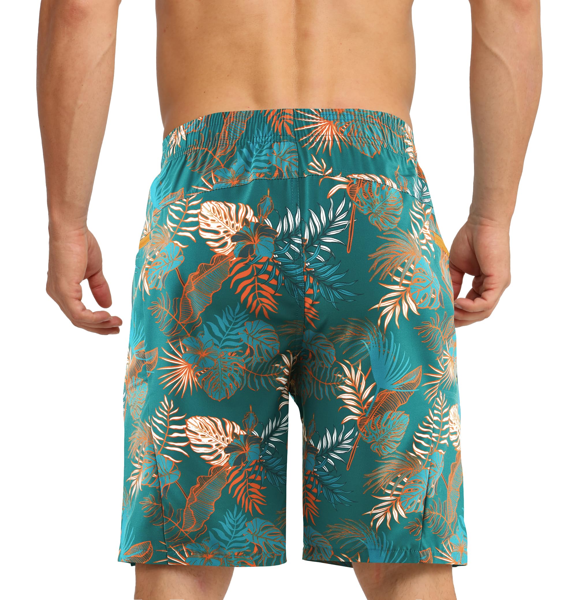 APTRO Costumi Pantaloncini da Bagno Uomo Mare Surf Piscina Stampa Hawaiana Estiva Grande Asciugatura Rapida con Fodera in Rete