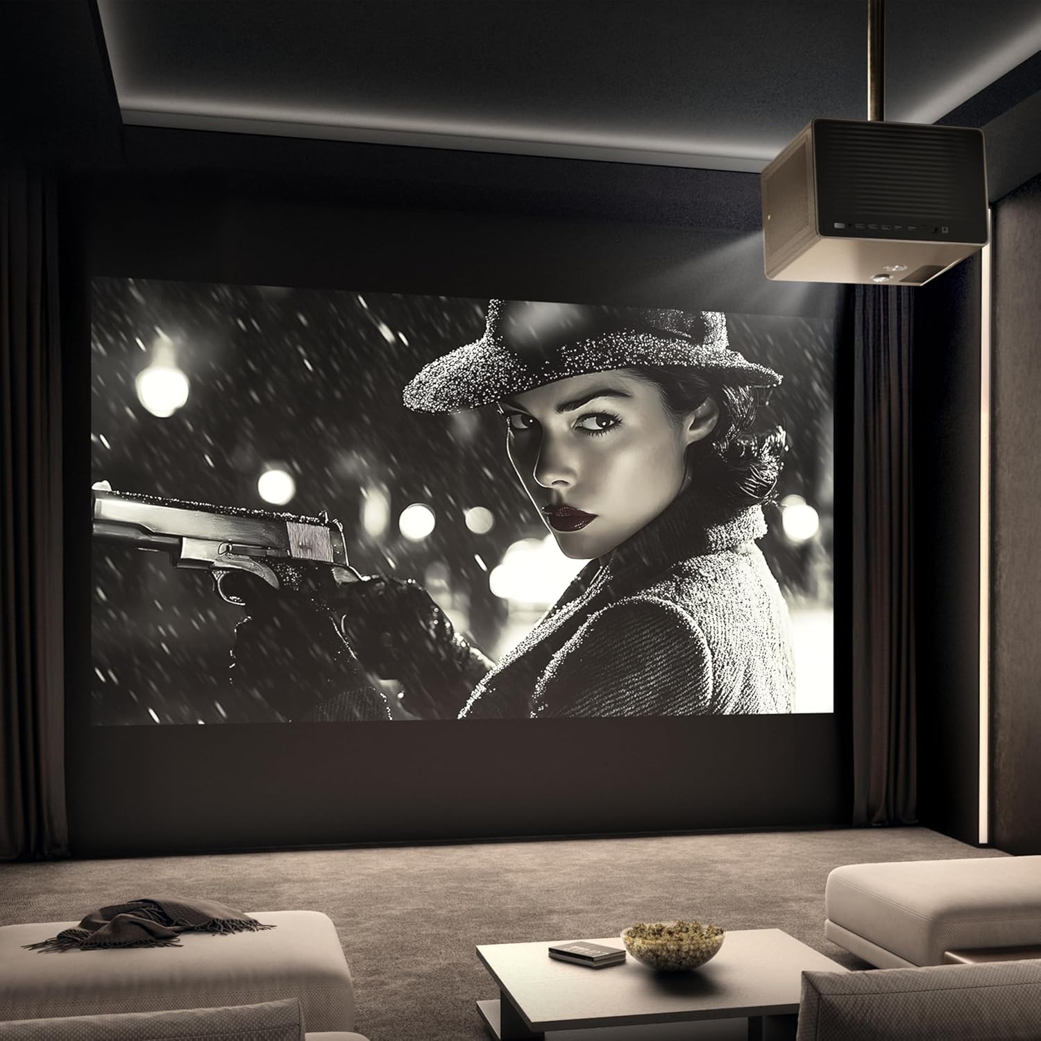 Hisense XR10 Triple Laser 4K Projector, 6000 ANSI Lumens, 6000:1 Contrast, IRIS Lens, 0.84-2.0:1 Optical Zoom, Lens Shift,65” - 300”, Dolby Vision, IMAX Enhanced, Vidaa OS, Tuned by Devialet 23