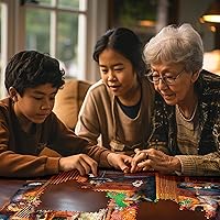 Vista 5 de White Mountain Puzzles - Poker Dogs - Rompecabezas de 500 piezas