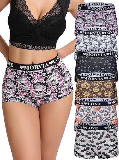 Morvia Gothic Halloween Print Boyshorts Review: Style & Comfort Wrapped In One!