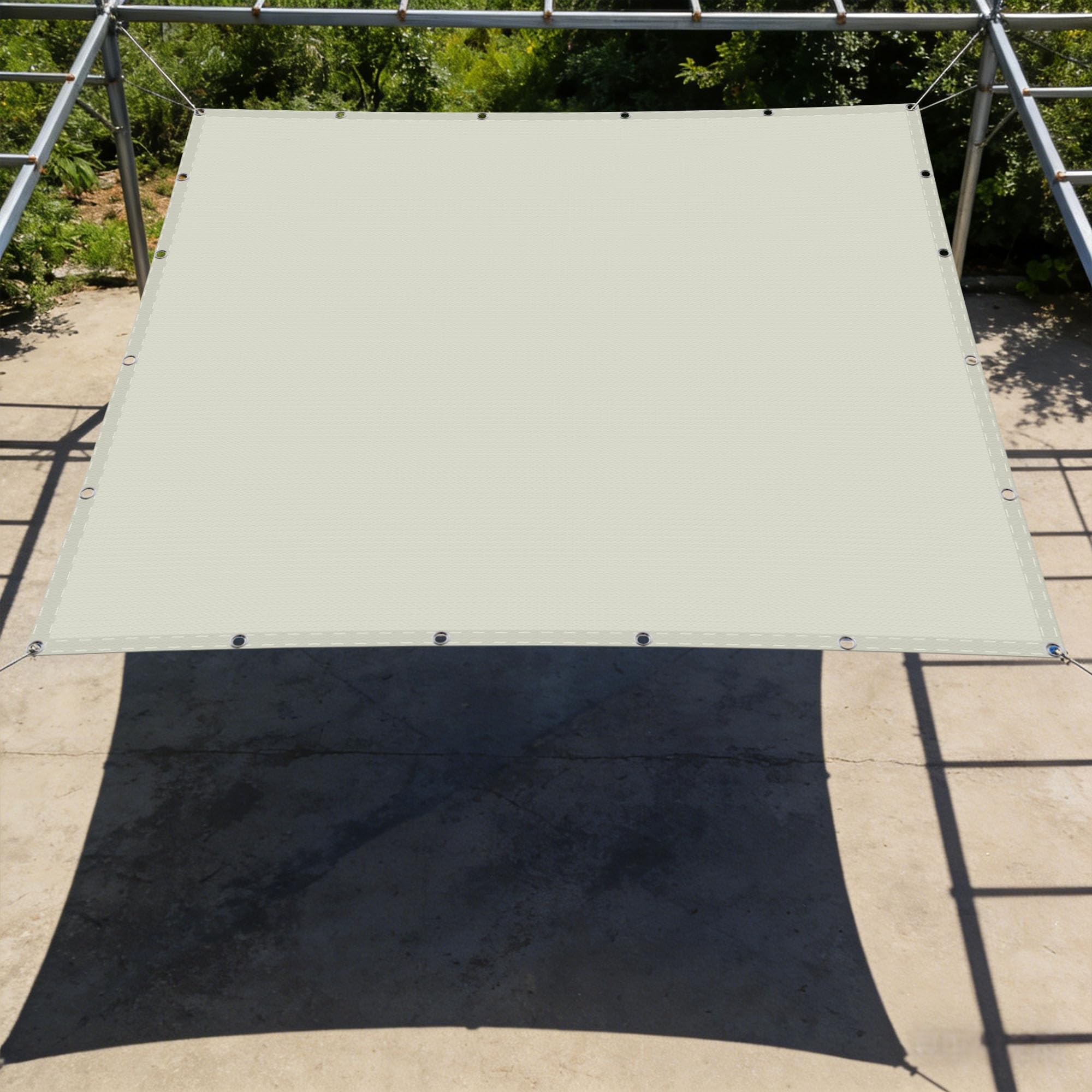 Voile d'ombrage rectangulaire robuste haute résistance 1x7.5m