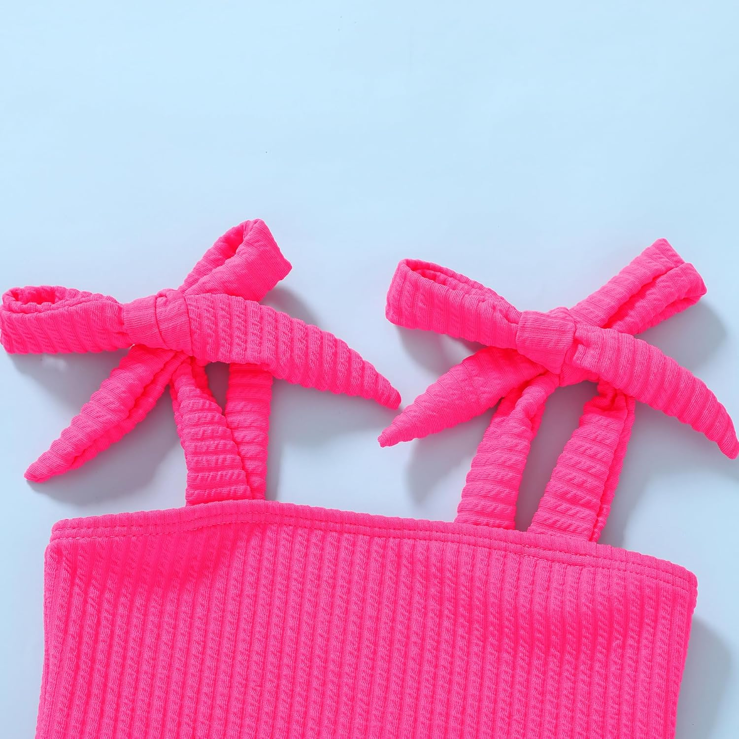 YOUNGER TREE Toddler Girls Two Pieces Swimsuit Color Block Stripe Swimwear Summer Beach Bathing Suit 18M-5T - Image 5