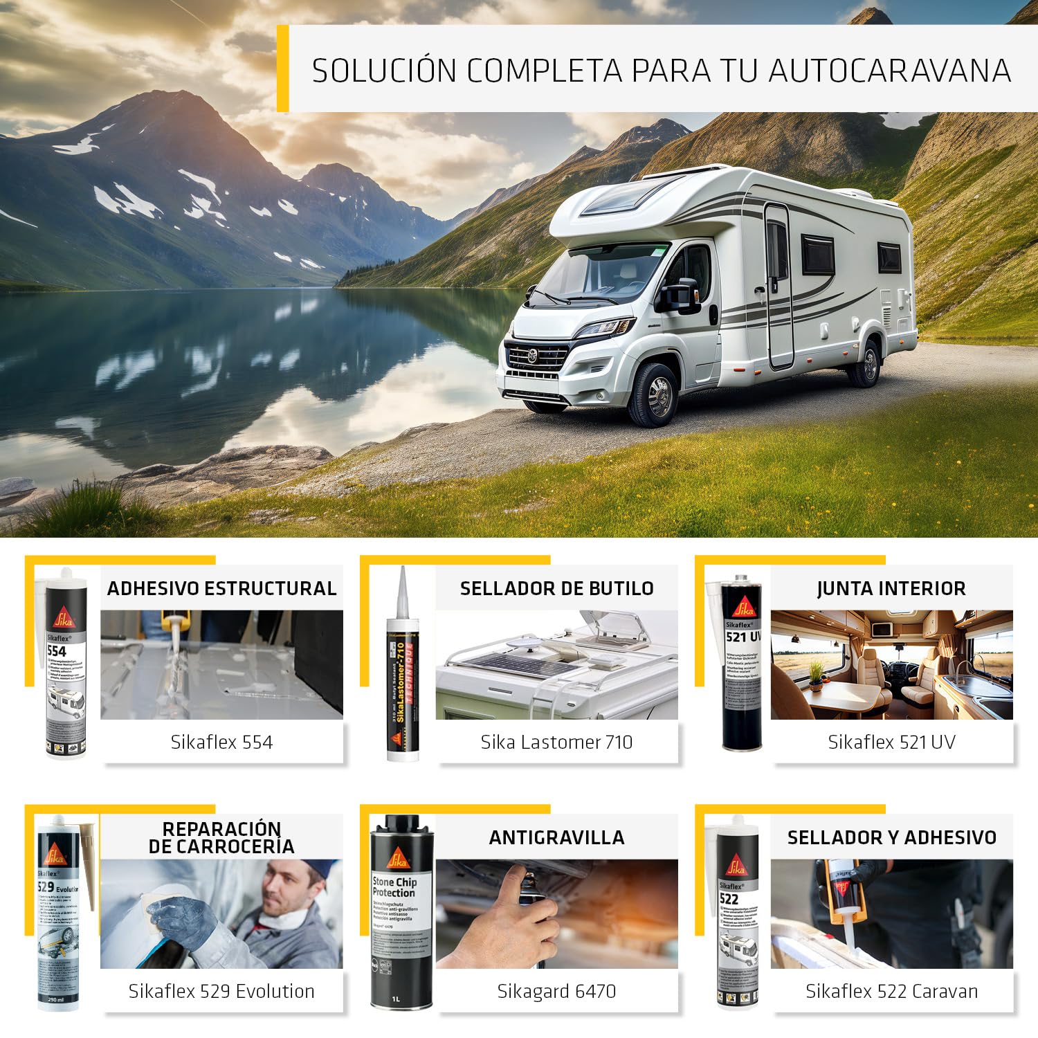 SIKA - Adhesivo de montaje STP - Sikaflex 554 blanco - Componentes y cargas dinámicas grandes - Construcción - Resistente a la intemperie - 300 ml