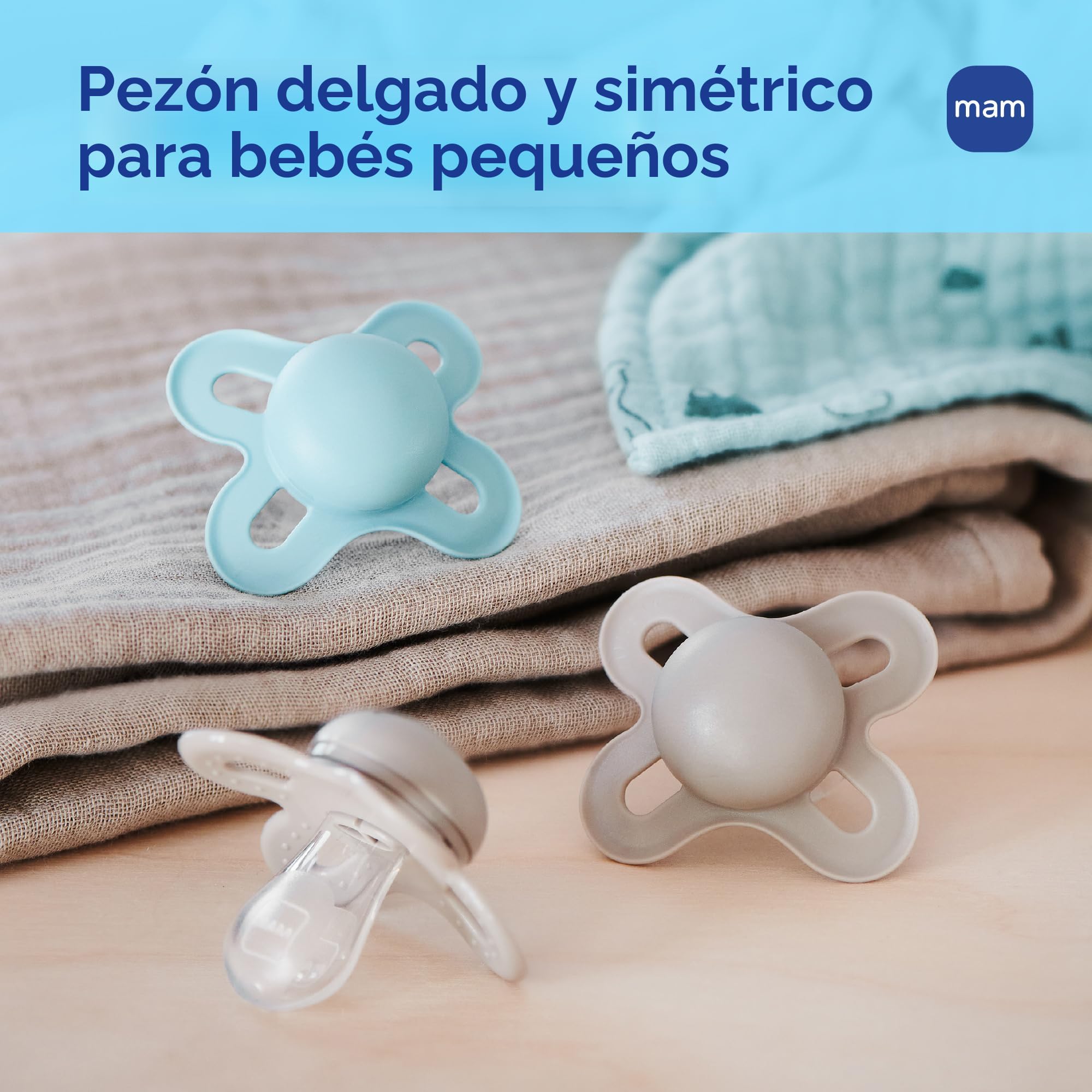 Amazon.com: MAM Original Start - Chupetes mate para bebé, Binky