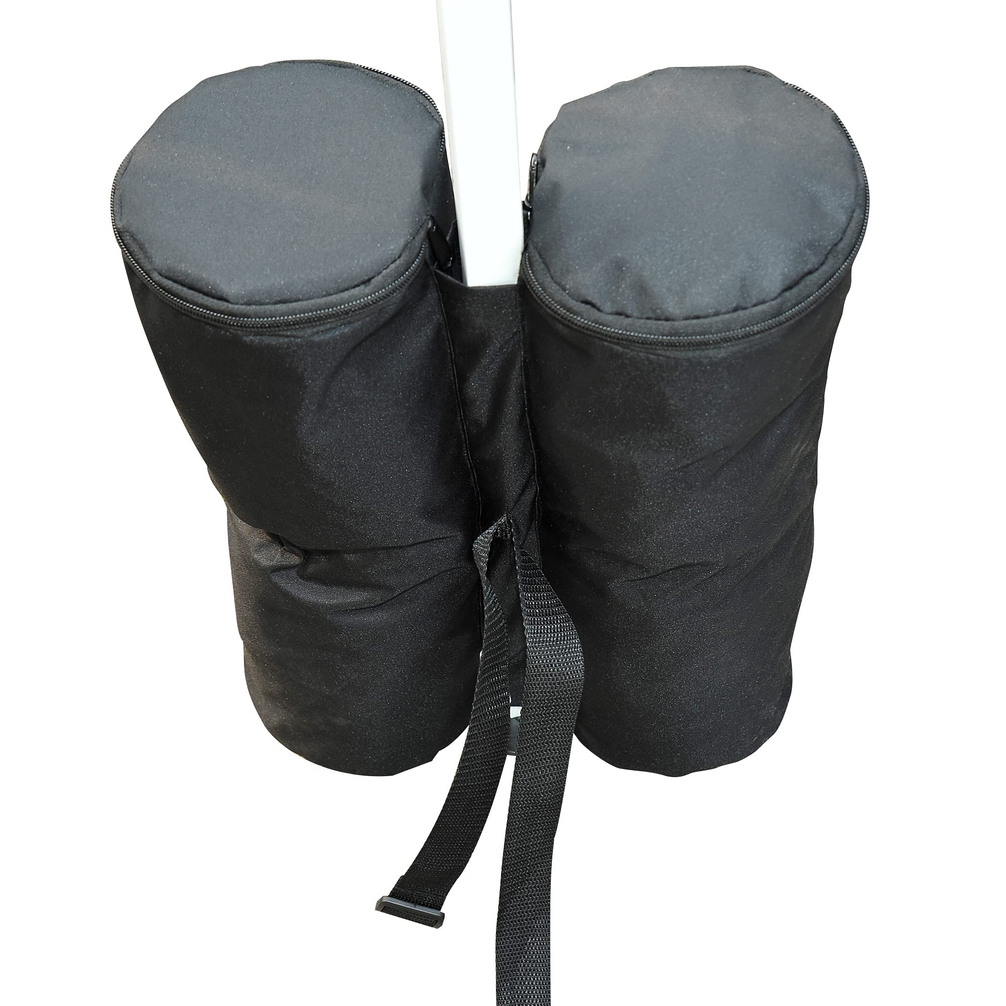 Outsunny Lot 4 Sacs de lestage de Fixation pour tonnelle Parasol pavillon, Poids de lestage de pavillon, Volume Max. 15 kg, Noir