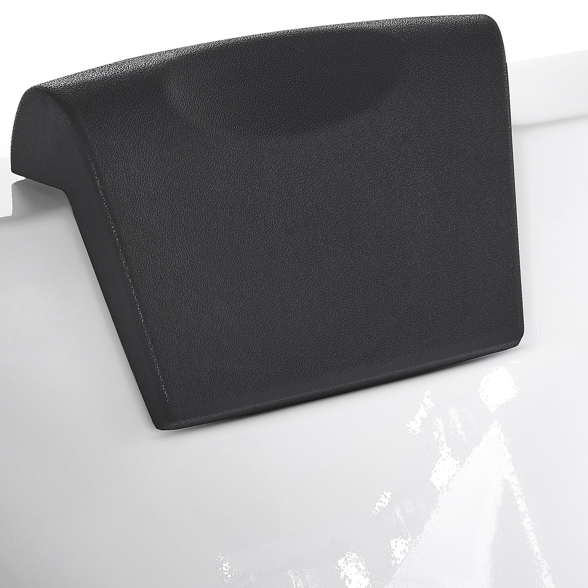 Baignoire Balnéo de Forme Rectangulaire en Acrylique Blanc Vitré et LED Multicolore 2 Appuis-Tête et une Capacité de 197 Litres Beliani