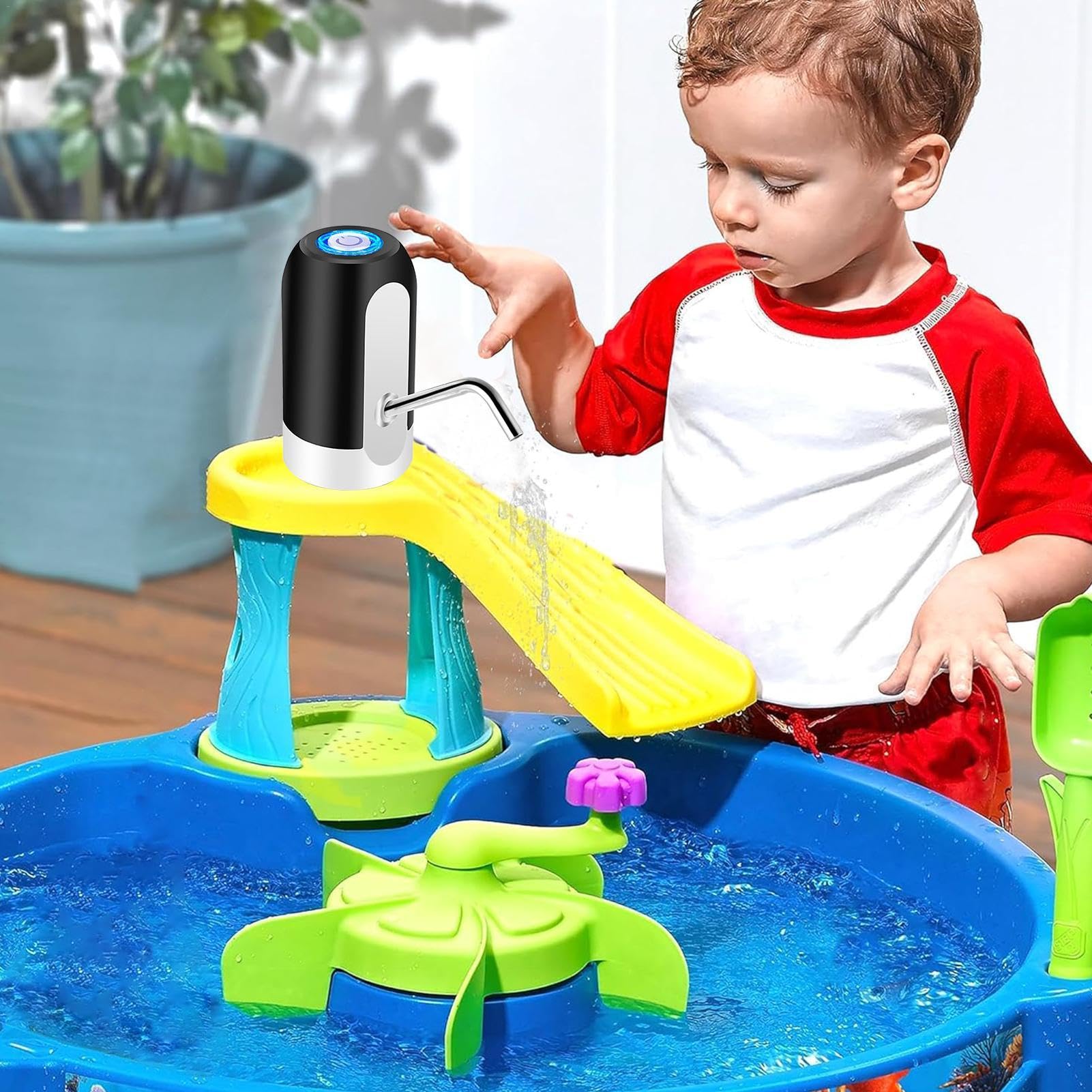 Bomba de agua automática para nivel freático,Bomba de agua para nivel freático | Bomba de agua compacta con batería Bomba de agua inalámbrica