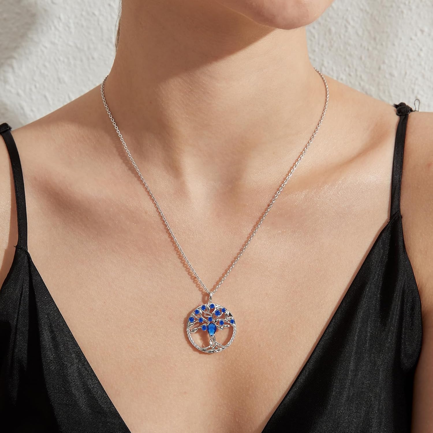 jiamiaoi Tree of Life Necklaces for Women Birthstone Family Tree Necklace Womens Jewelry Gifts for Mom Mother Grandmother - Image 7