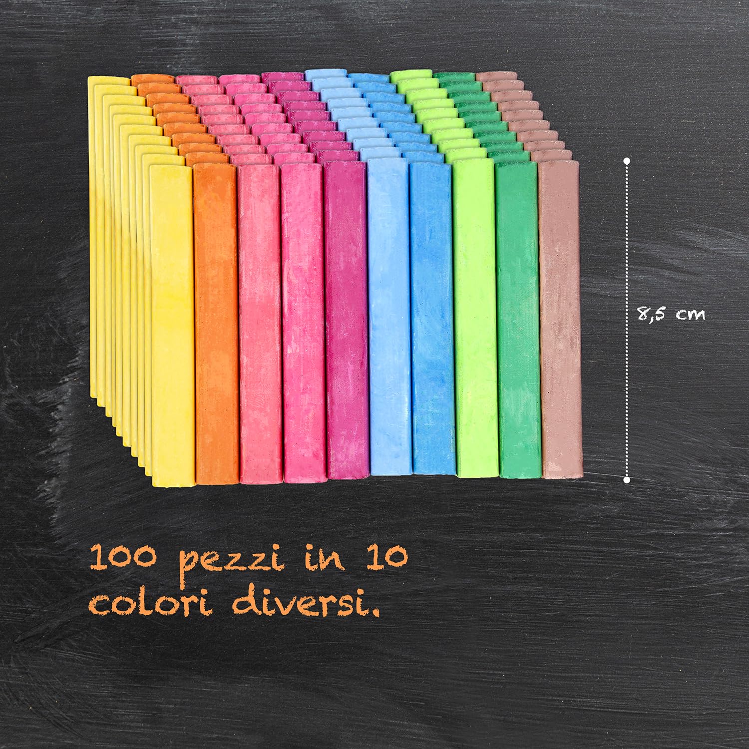 Westcott Gessetti Colorati 1,2 cm Diametro 8,5 cm Lunghezza Confezione Risparmio