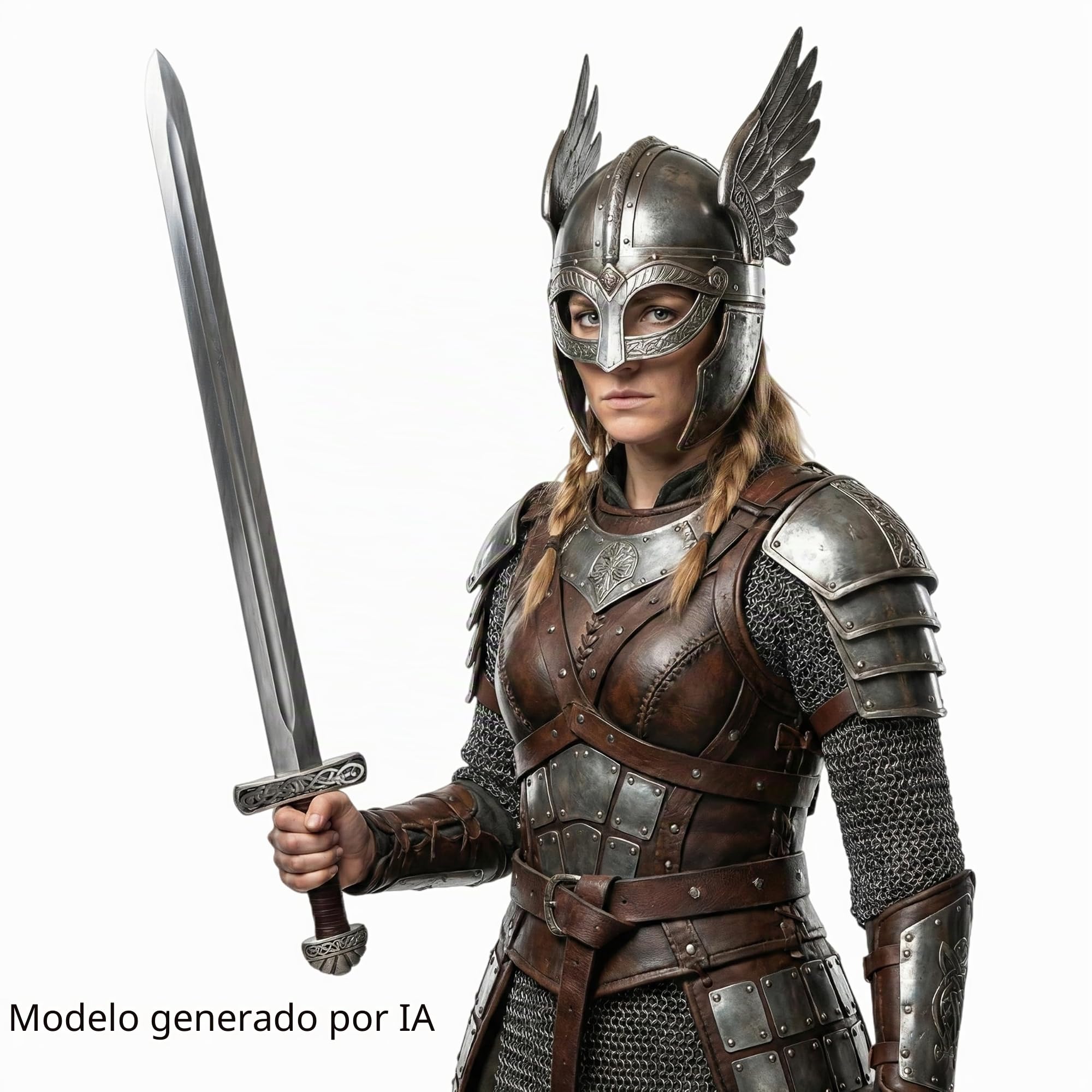 LOOYAR Vikings Edad Media Espada Medieval de Espuma de Poliuretano para Arma de Berserker Caballero Guerrero, Disfraz de Batalla de Halloween Cosplay Larp Recreaciones