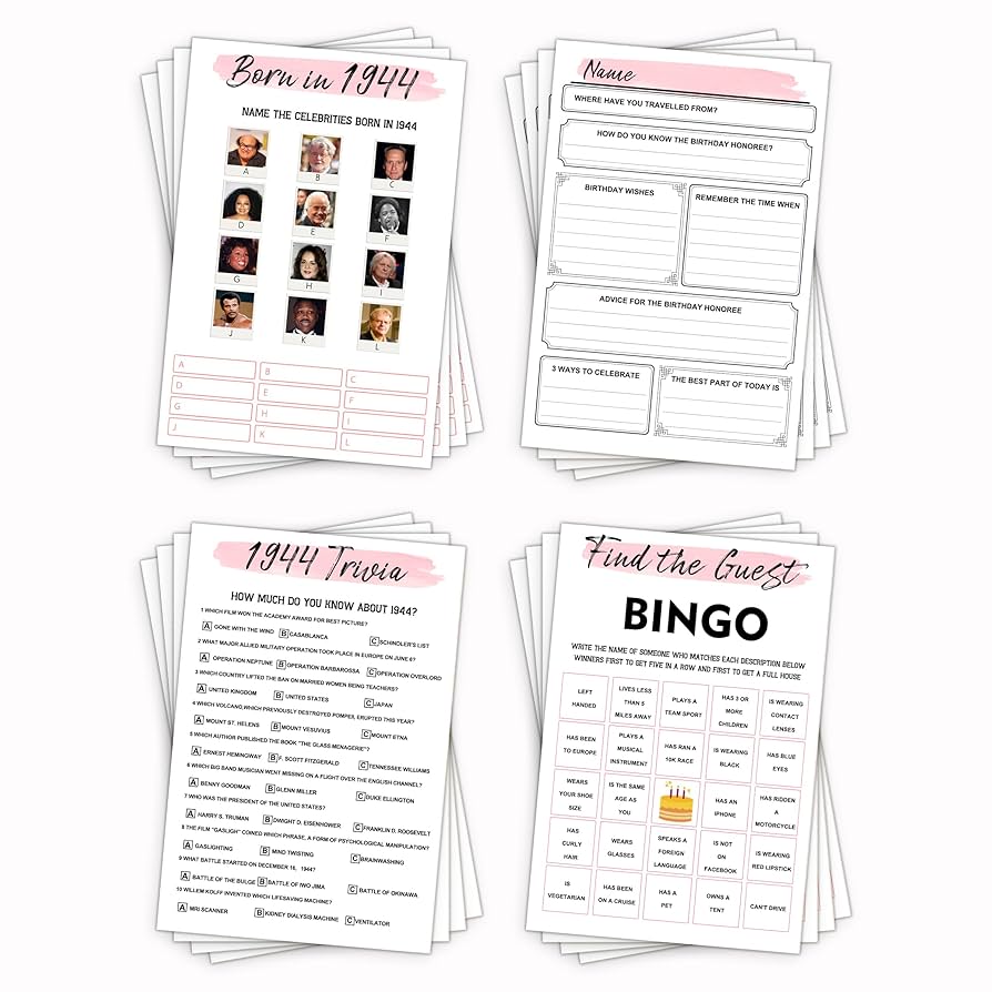 amazon-com-80th-birthday-party-games-set-of-4-games-for-20-guests-1944-birthday-party-games-40-pcs-back-in-1944-games-double-sided-cards-bundle-birthday-party-supplies-for-adults-home-kitchen for Free Printable Games For 80th Birthday Party Amazon.com: 80th Birthday Party Games Set of 4 Games for 20 Guests 1944 Birthday Party Games 40 Pcs Back in 1944 Games Double Sided Cards Bundle Birthday Party Supplies for Adults : Home & Kitchen for Free Printable Games For 80th Birthday Party