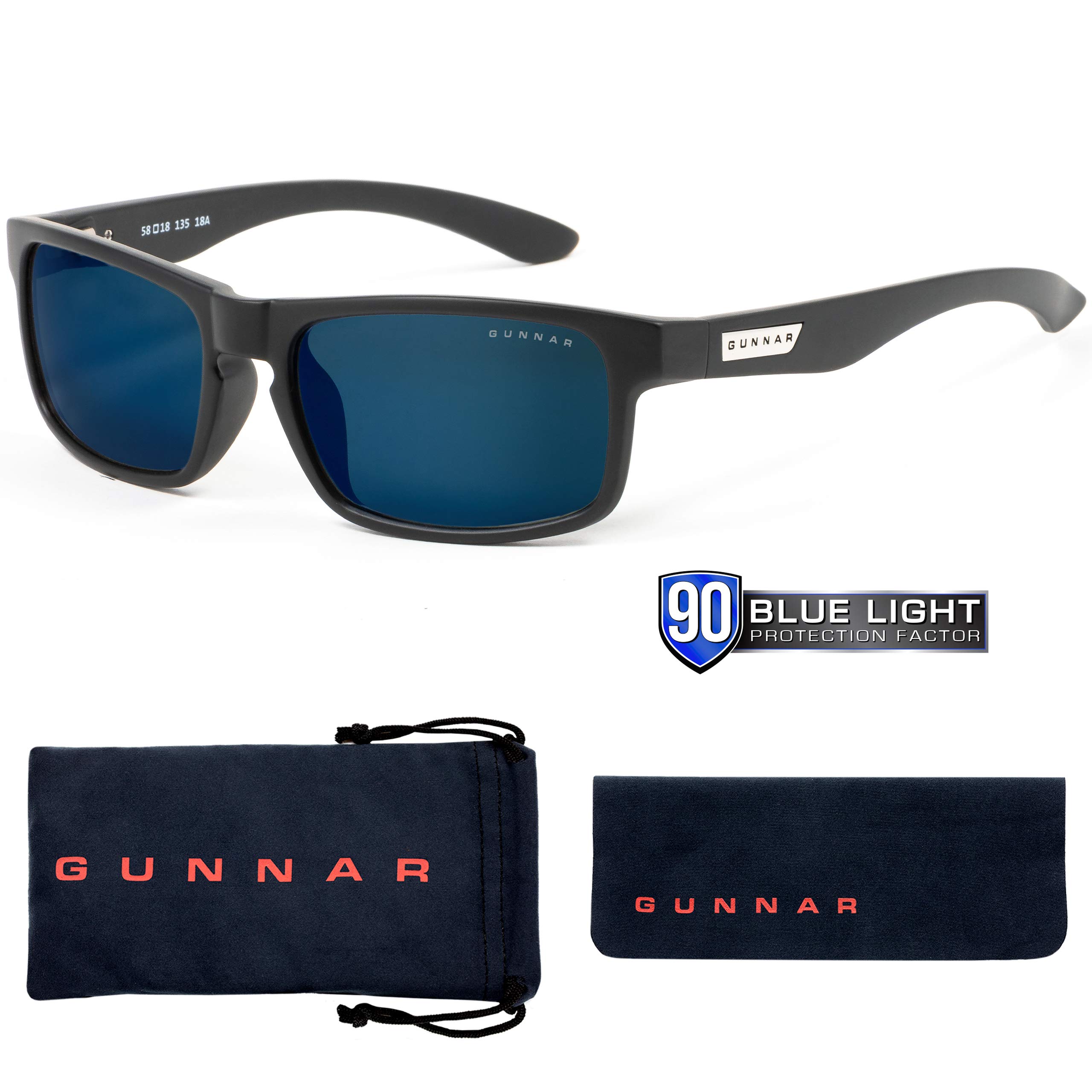 Gunnar Gaming and Computer Glasses - Enigma - Blue Light Filter Glasses, Premium Blue Filter, UV Protection