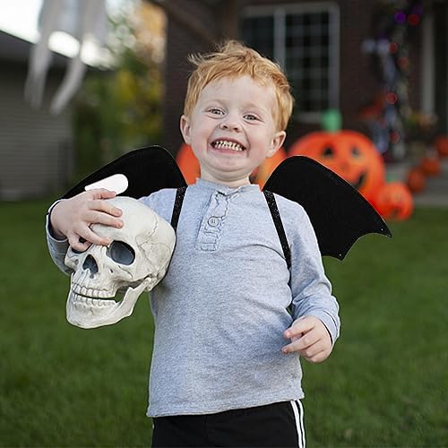 Miniatura 3 de Lulu Home Bat Wings for Kids, Black Wings for Halloween Costume Vampire Witch Dress Up Role Play Props Party Decoration