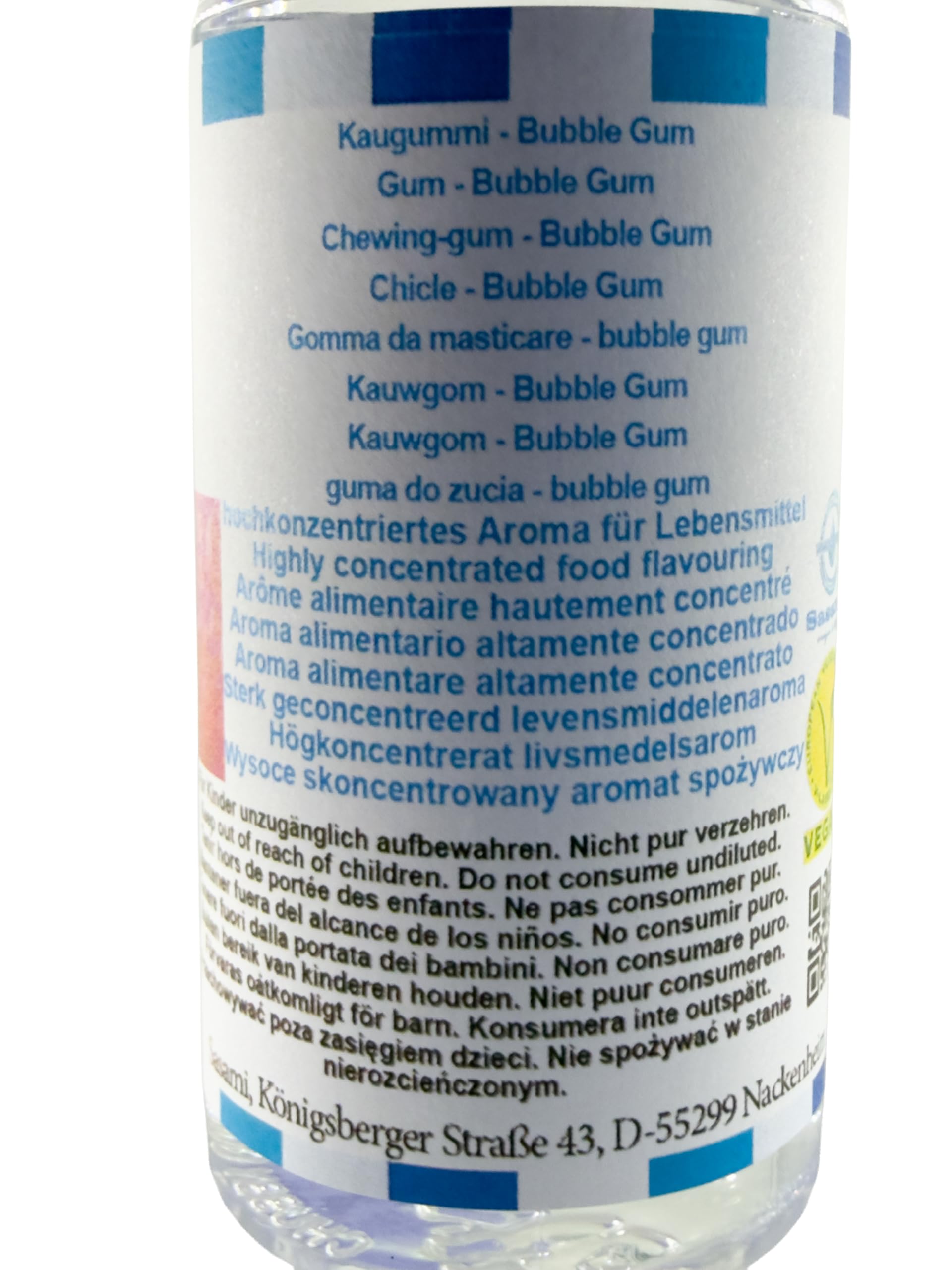Kaugummi - Bubble Gum Aroma Konzentrat - Vegan - Sasami - 100ml