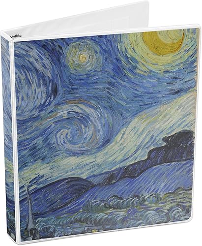 Miniatura 4 de The Starry Night (Van Gogh 1889) - Carpeta de 3 anillas, 1 pulgada