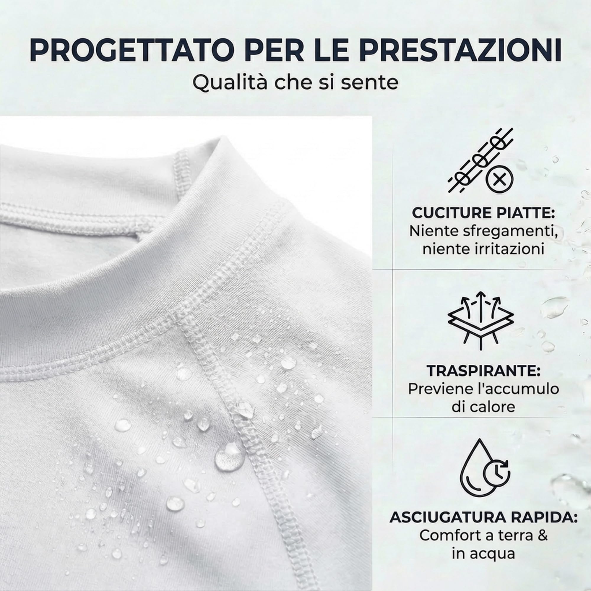 IQ Products IQ UV 300 Shirt Loose Fit Maniche Lunghe, Protezione da Raggi UV Abbigliamento