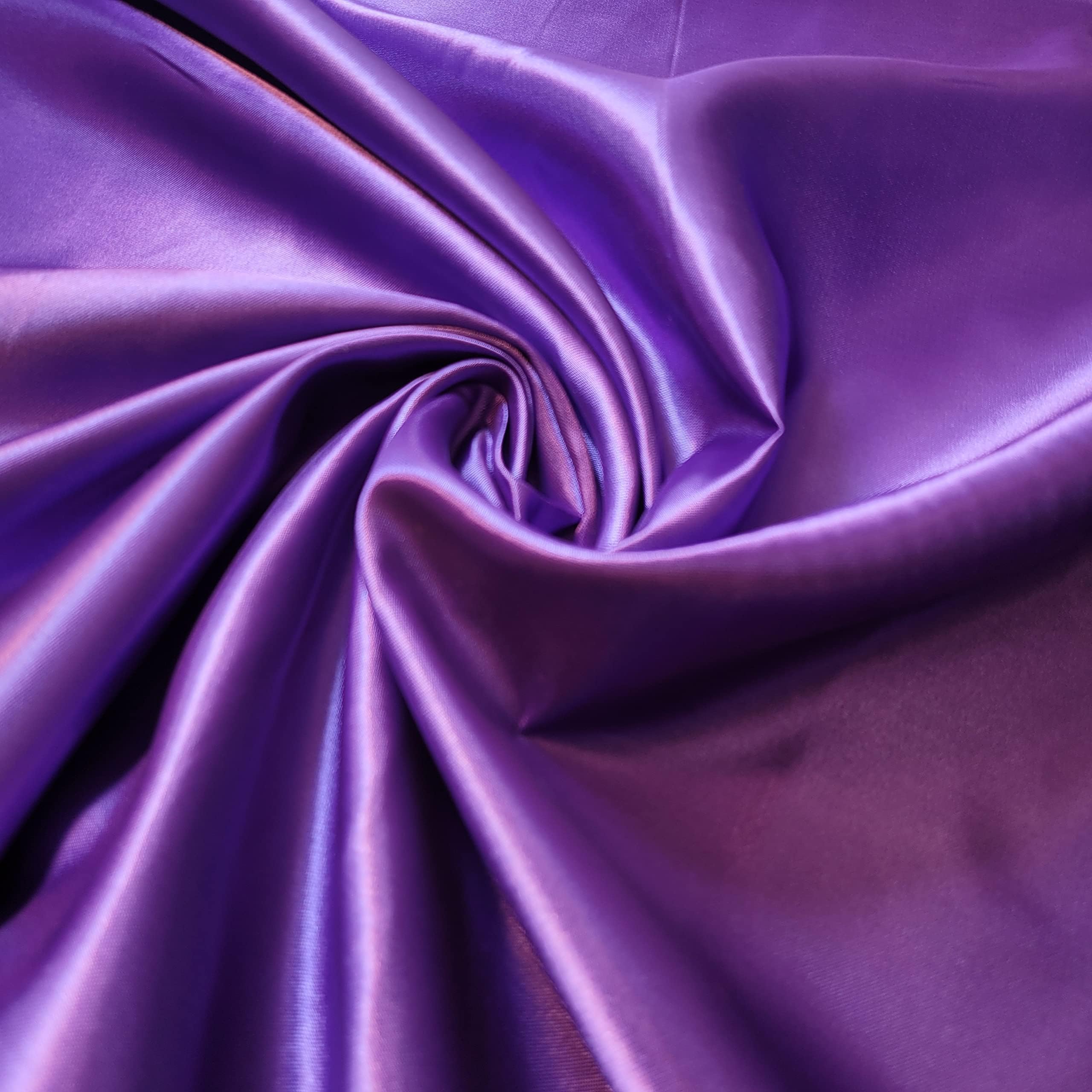 Silky Satin Liquid Solid Plain Luxury Dress Craft Decoration Drape Dancewear Material Wedding Dress Craft Fabric Material 44" - 112cm Wide (EP)