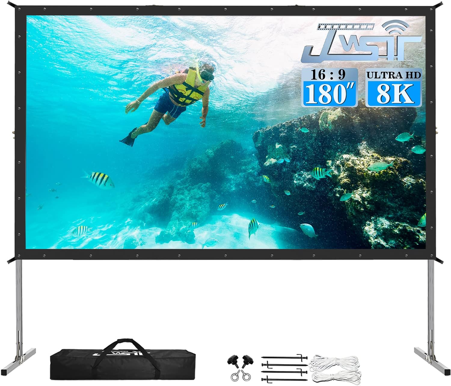 180 inch projector screen and stand