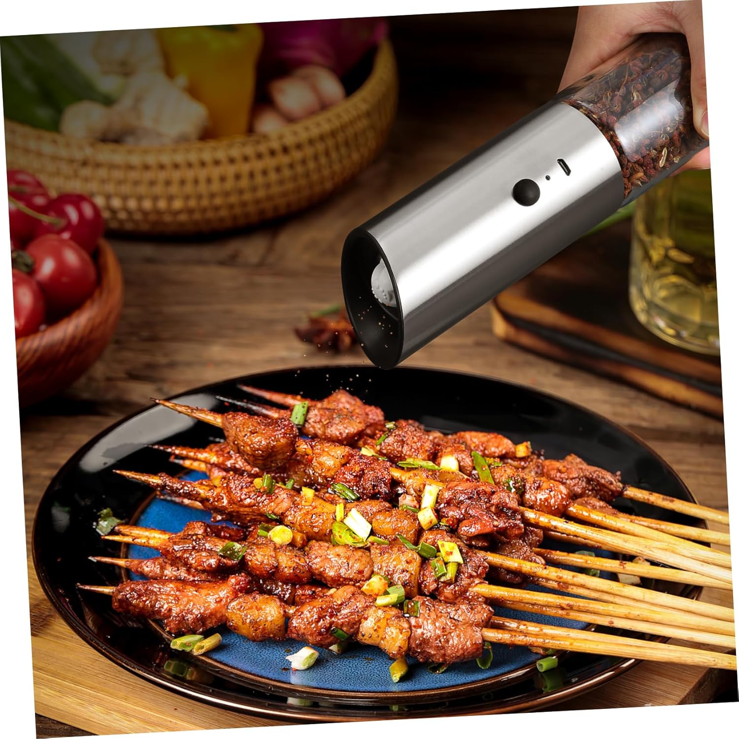 グラインダー 電動 ペッパー ミル ソルト コショウ シェーカー ペッパー ミル 電動