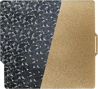 IdeaFormer Double Sided 3D Pring Bed Front Smooth PEO Sheet+Back Textured PEI Sheet Flexible Spring Steel Sheet 257 * 257mm 3D Printer Accessories for Bambu Lab X1/P1P (Without Magnetic Base)