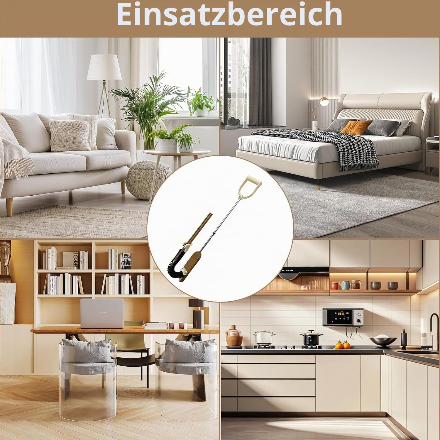 Tacker für Fußbodenheizung, mit 1980 Stück Klammern, Einhand-Bedienung, Rohr Tackerpistole für Fußbodenheizungsrohre, geeignet für 25 mm & 50 mm Dämmplatten, inkl. 42 mm Klammern
