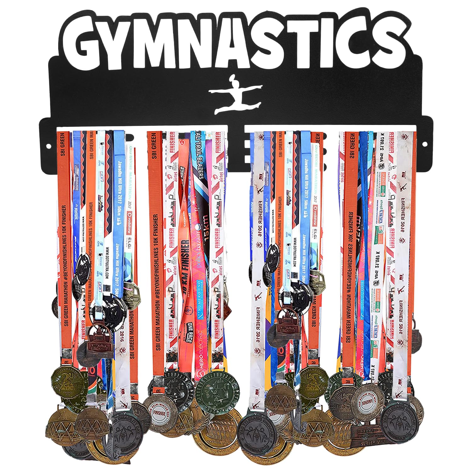 Sehaz Artworks Medal Holder Display Hanger Rack Medals Black Medal Holder Wall Mount Running Medal Frame Holds (Gymnastics) Upto 24-30 Medals (B0C46Q6YNQ) Amazon Price History, Amazon Price Tracker
