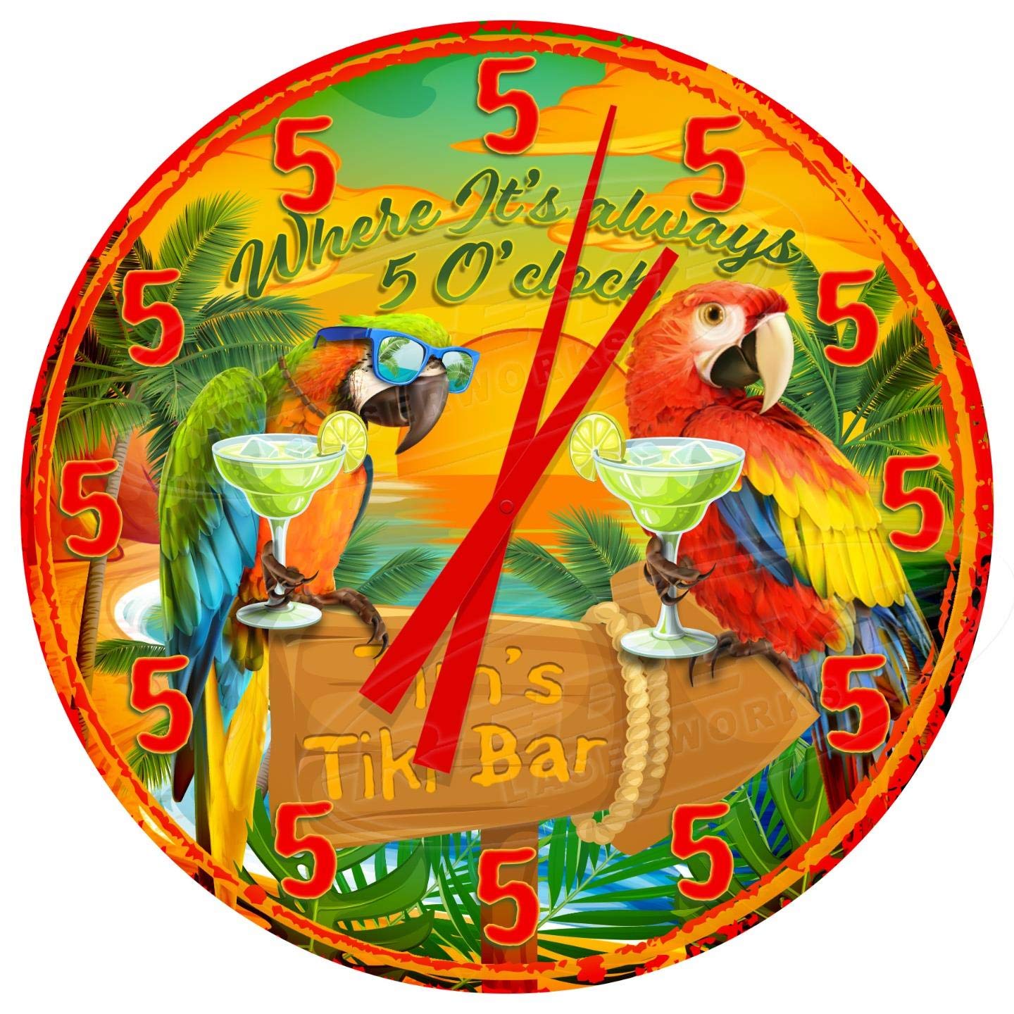 Decorative Concepts Tiki Bar Always 5 O'clock 18