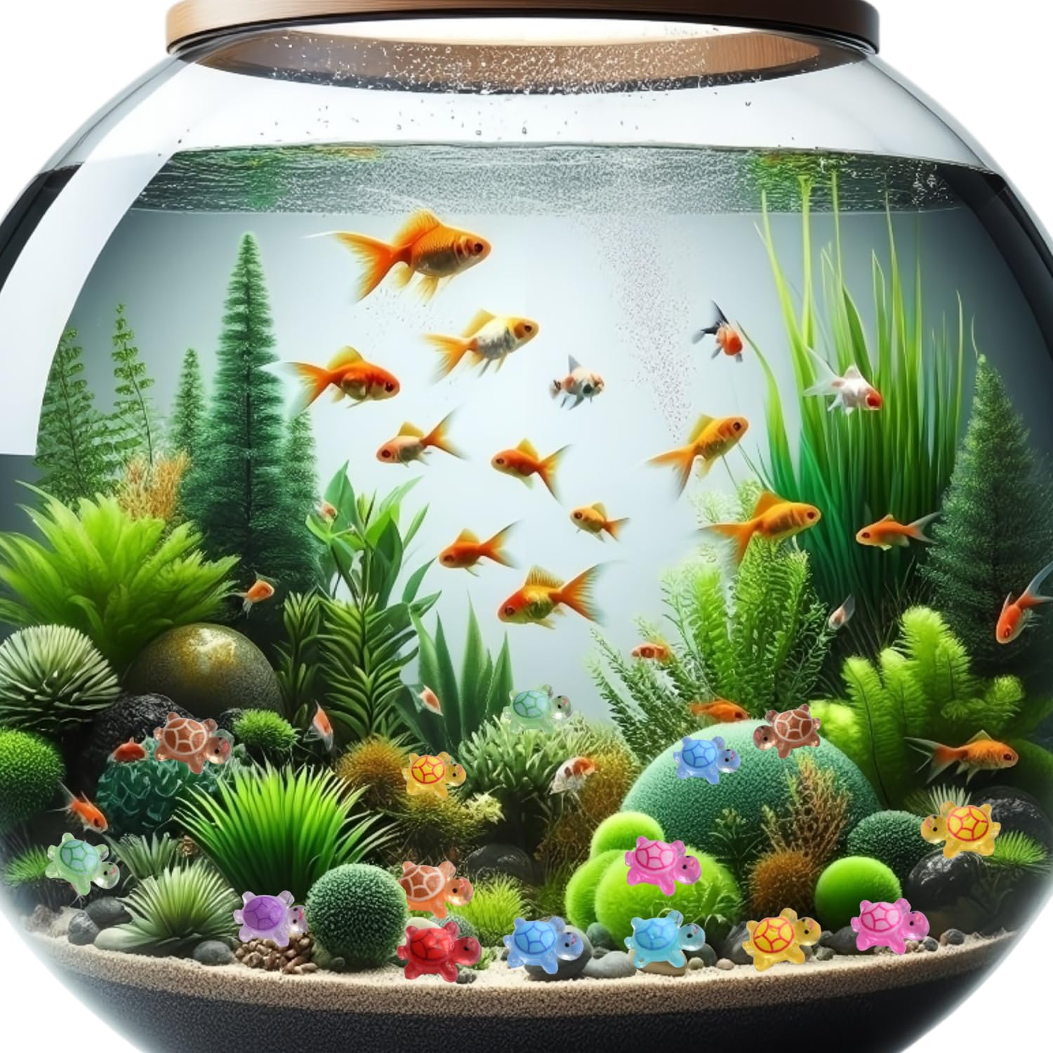 200pcs Glow In The Dark Mini Resin Turtles - Tiny Decor For Crafts, Fairy Gardens, Dollhouses & DIY