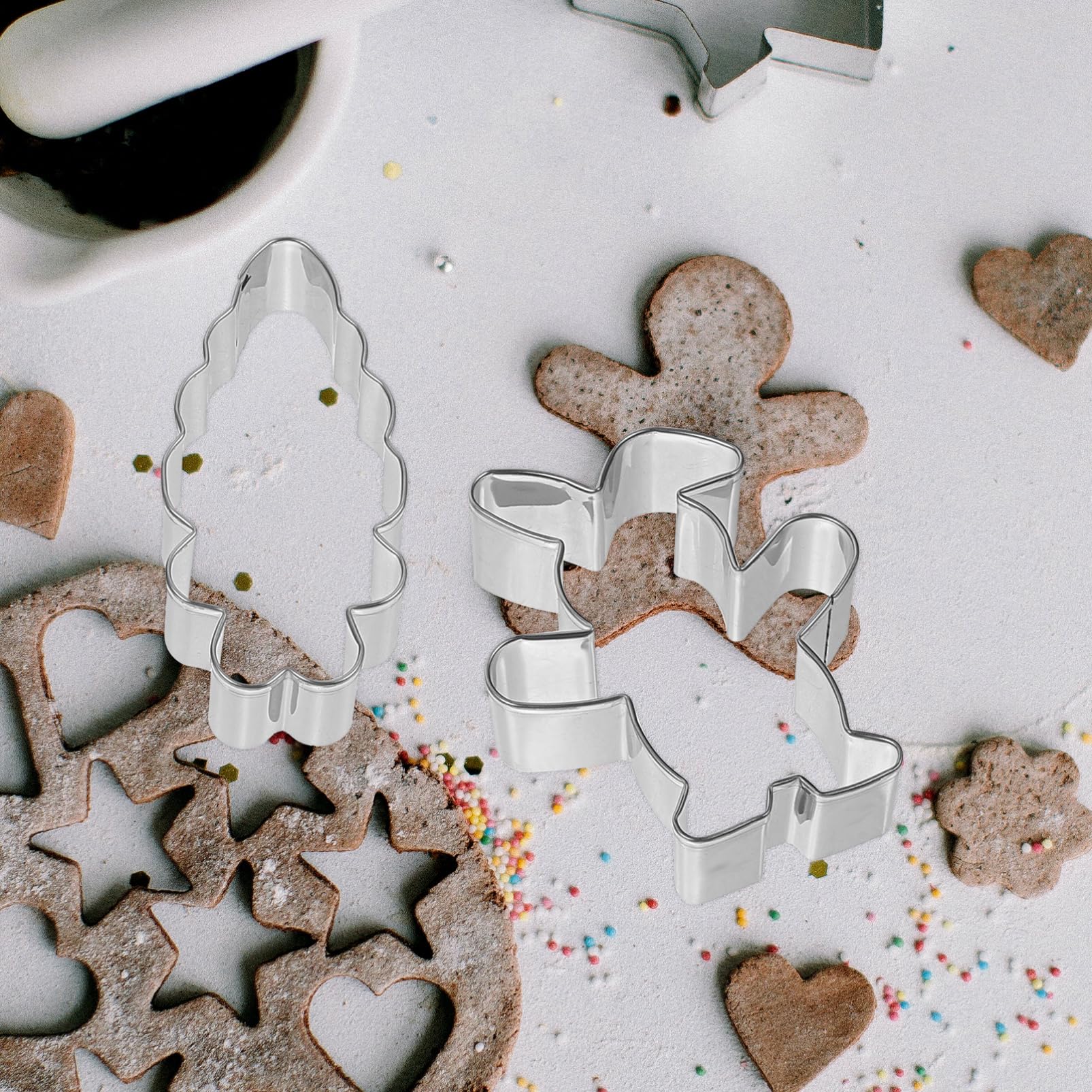 Cabilock 5 Sätze Keksausstecher Für Ostern Osterhasen Ausstechform Keksform Ostern Kreis-ausstecher Donut-ausstecher Blech Lebkuchen Backformen Keks Schneiden Rostfreier Stahl 4 Stück * 5