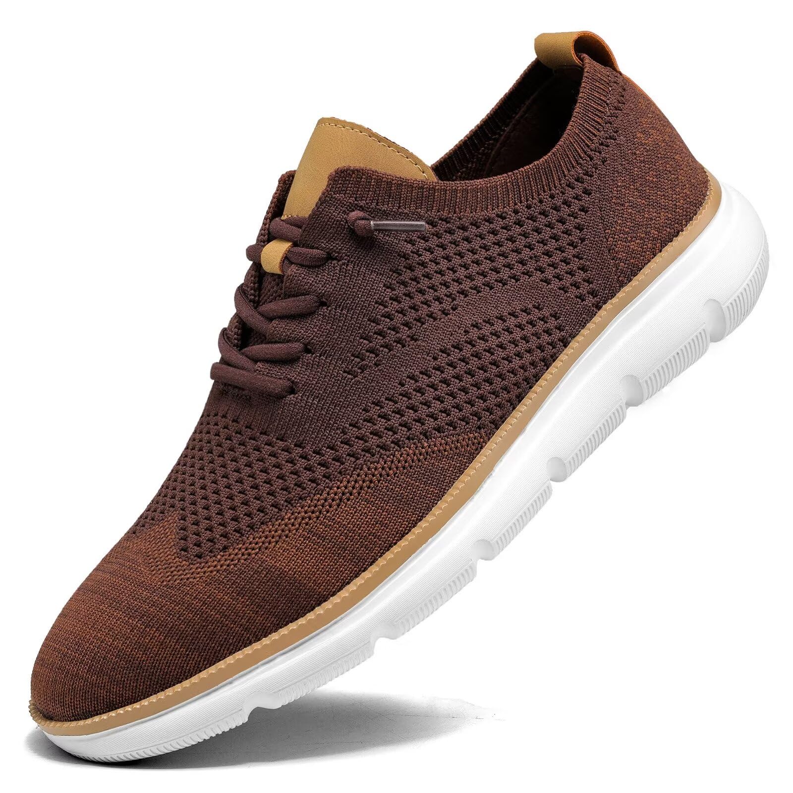 Mens Casual Dress Sneakers Fashion Walking Mesh Oxfords Shoes Business Work Lightweight Soft Sole