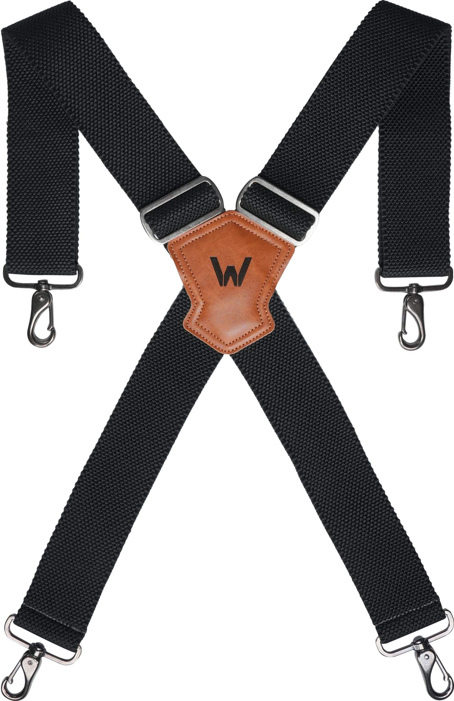 HD Elastic Work Suspenders, Heavy Duty Suspenders For Men, 2-Inch Wide Suspenders For Men, Mens Suspender For Jeans, Man Suspender With Hooks For Belt Loop, Work Suspender For Man-image-7